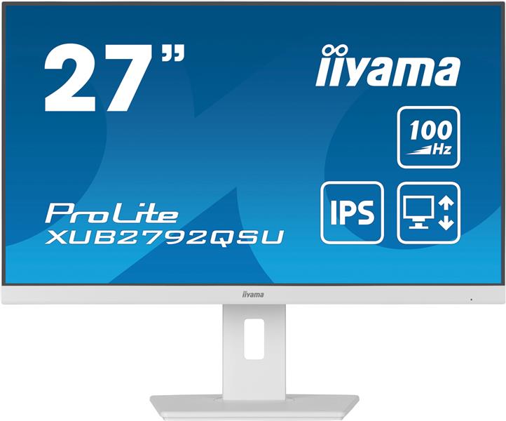 iiyama ProLite XUB2792QSU-W6 computer monitor 68,6 cm (27"") 2560 x 1440 Pixels Wide Quad HD LED Wit