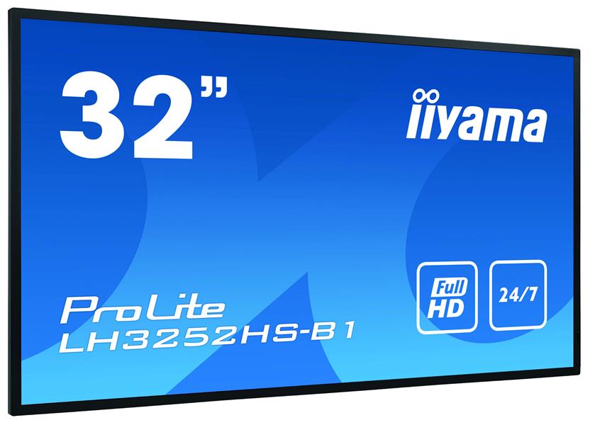 Iiyama 32i 1920x1080 FHD IPS panel Haze 25 Lan