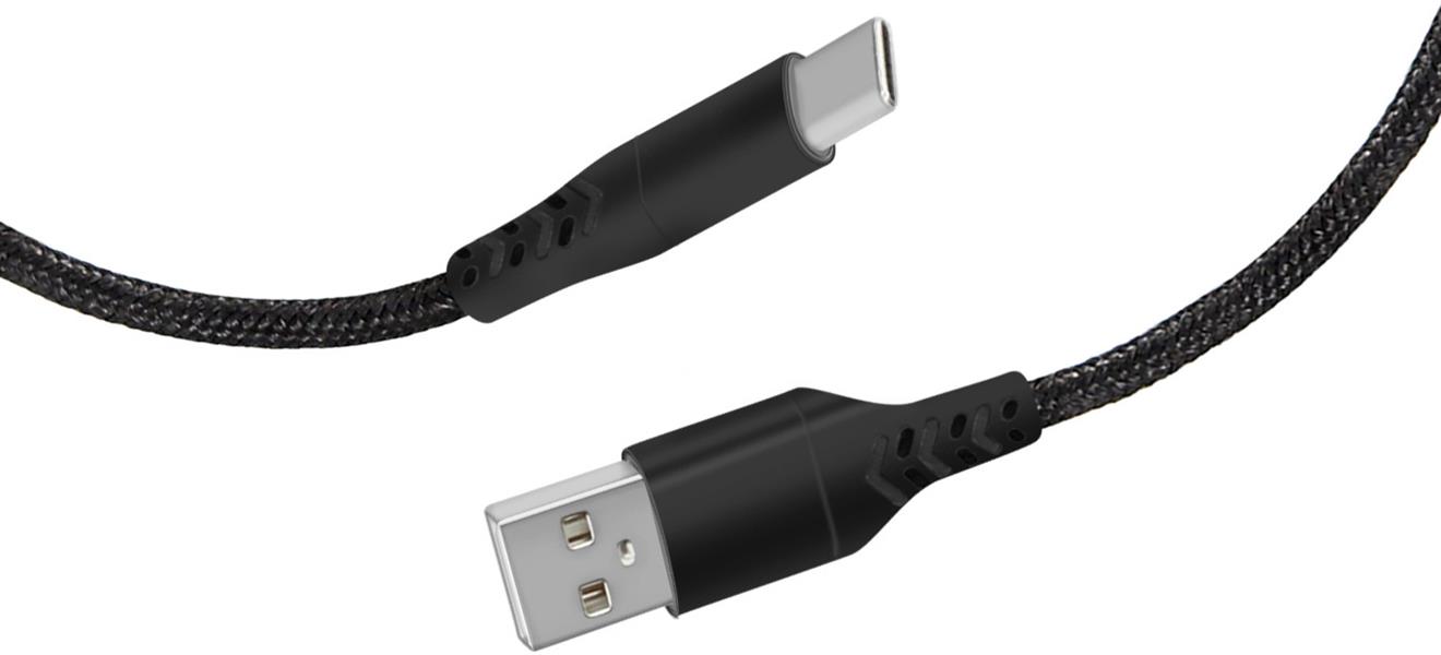 Mobiparts USB-C to USB Braided Cable 2A 1m Black