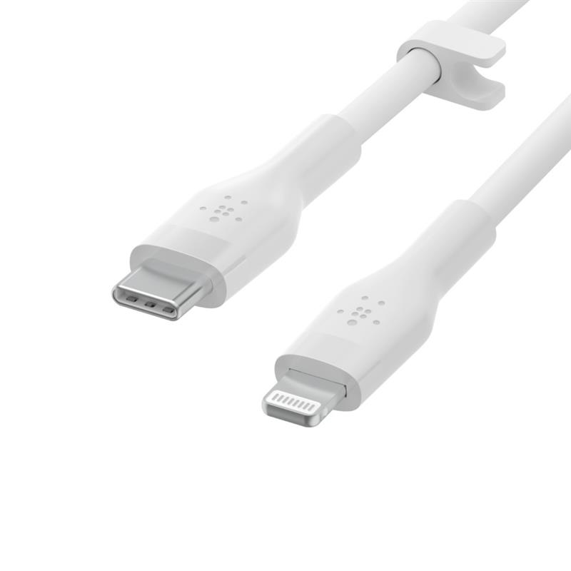 Belkin Cbl Silicone USB-C LTG 3M blc USB-kabel USB C USB C/Lightning Wit