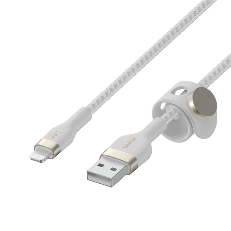 Belkin CAA010BT3MWH USB-kabel 3 m USB A USB C/Lightning Wit