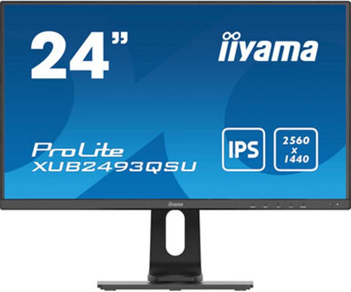iiyama ProLite XUB2493QSU-B1 computer monitor 60,5 cm (23.8"") 2560 x 1440 Pixels Wide Quad HD LED Zwart