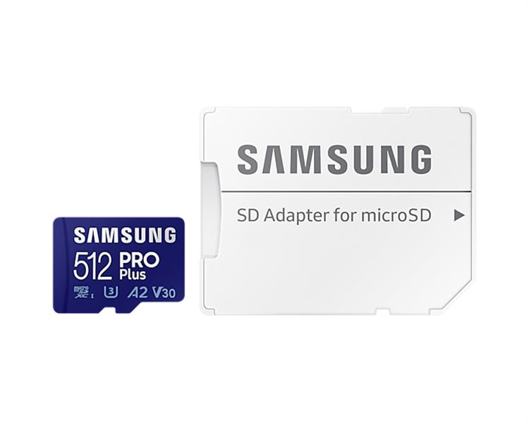 Samsung PRO Plus flashgeheugen 512 GB MicroSDXC UHS-I Klasse 10