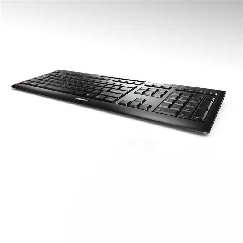 CHERRY Stream Wireless toetsenbord RF draadloos + USB QWERTY US International Zwart