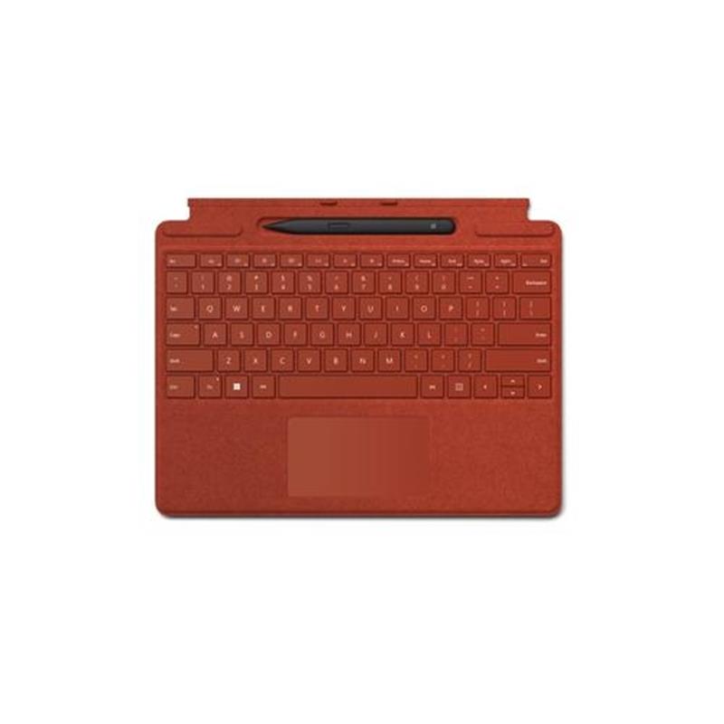 Microsoft Surface Pro Signature Keyboard with Slim Pen 2 Rood Microsoft Cover port QWERTY Engels
