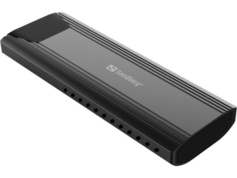 Sandberg USB 3.2 Case for M.2+NVMe SSD SDD-behuizing Zwart