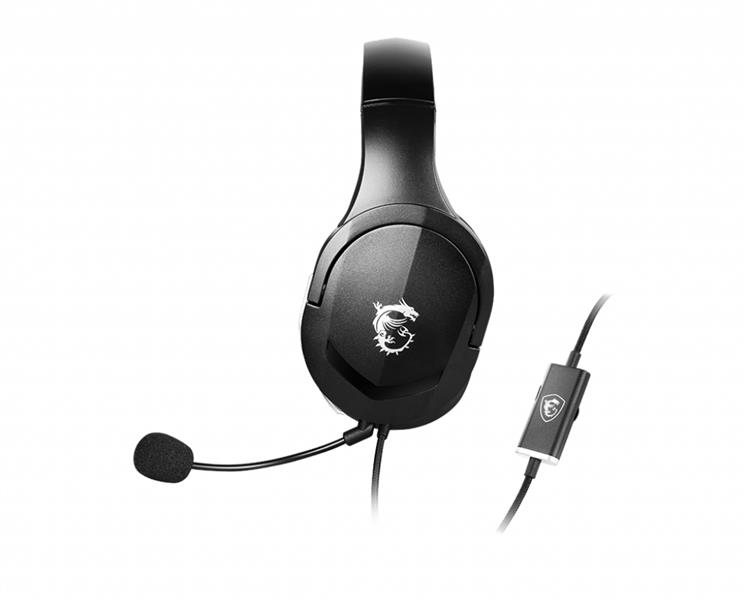 MSI Immerse GH20 Headset Bedraad Hoofdband Gamen Zwart