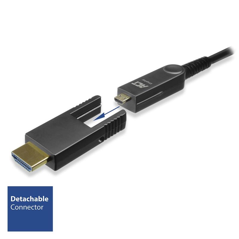 ACT AK4103 HDMI kabel 25 m HDMI Type A (Standaard) Zwart