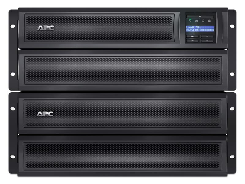 APC Smart-UPS X SMX2200RMHV2U Noodstroomvoeding - 8x C13, 2x C19 uitgang, USB, 2200VA