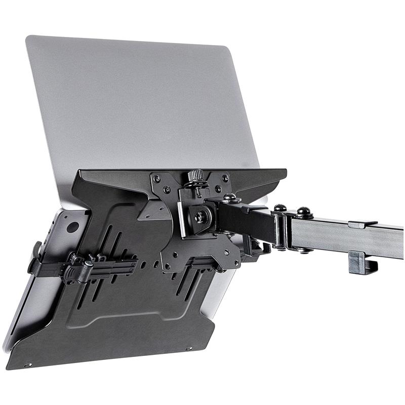 StarTech.com VESA Laptophouder, Verstelbare Notebook Tray voor Monitorarm (4.5kg), 75x75 & 100x100 VESA Montagegaten, Geventileerd, Bureau Laptop Steu