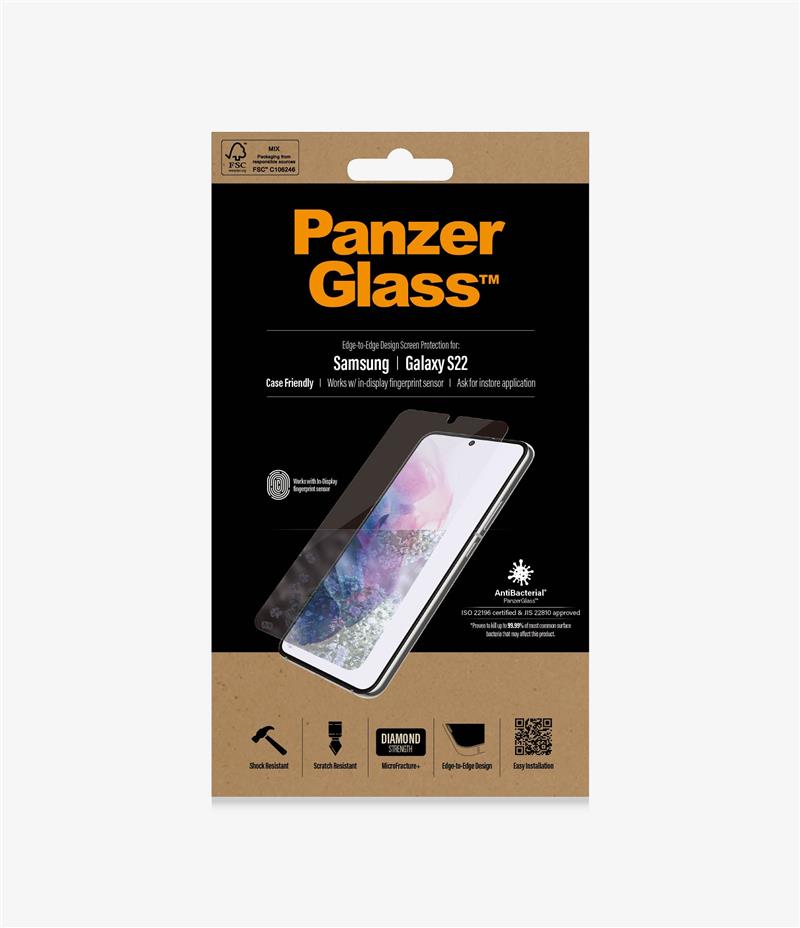 PanzerGlass 7293 schermbeschermer voor mobiele telefoons Doorzichtige schermbeschermer Samsung