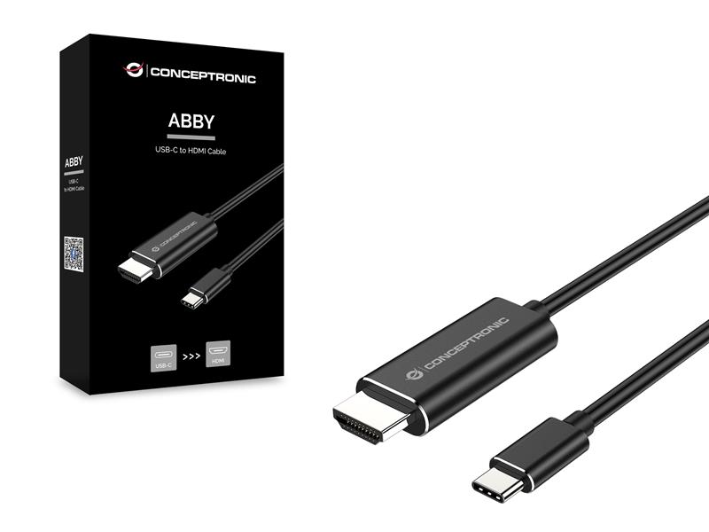 Conceptronic ABBY04B video kabel adapter 2 m USB Type-C HDMI