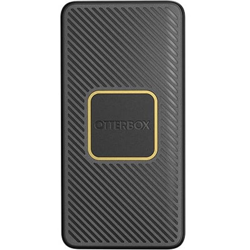 OtterBox Dual Port Fast Charge Power Bank 15000 mAh 18W Qi Wireless Charger 10W Black