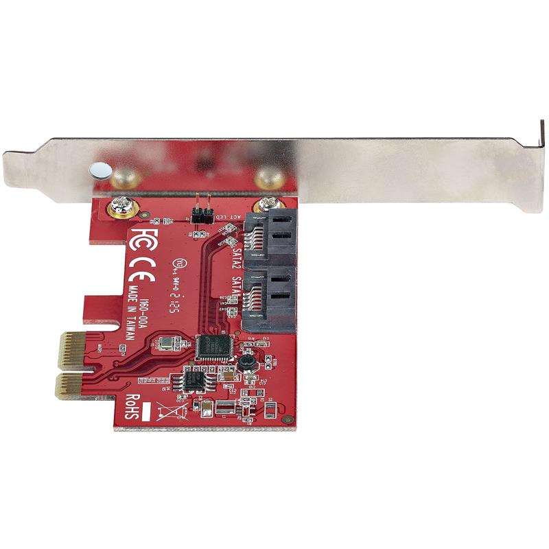 StarTech.com 2P6G-PCIE-SATA-CARD interfacekaart/-adapter Intern