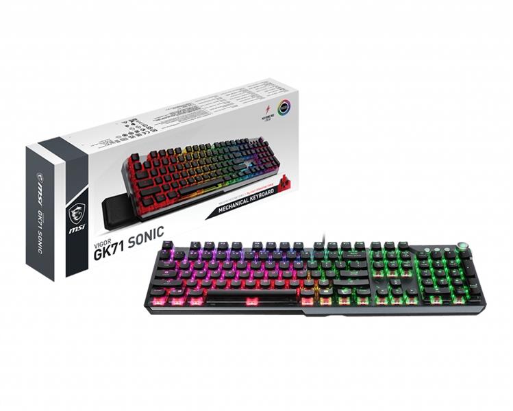 MSI VIGOR GK71 SONIC toetsenbord USB QWERTY US International Zwart