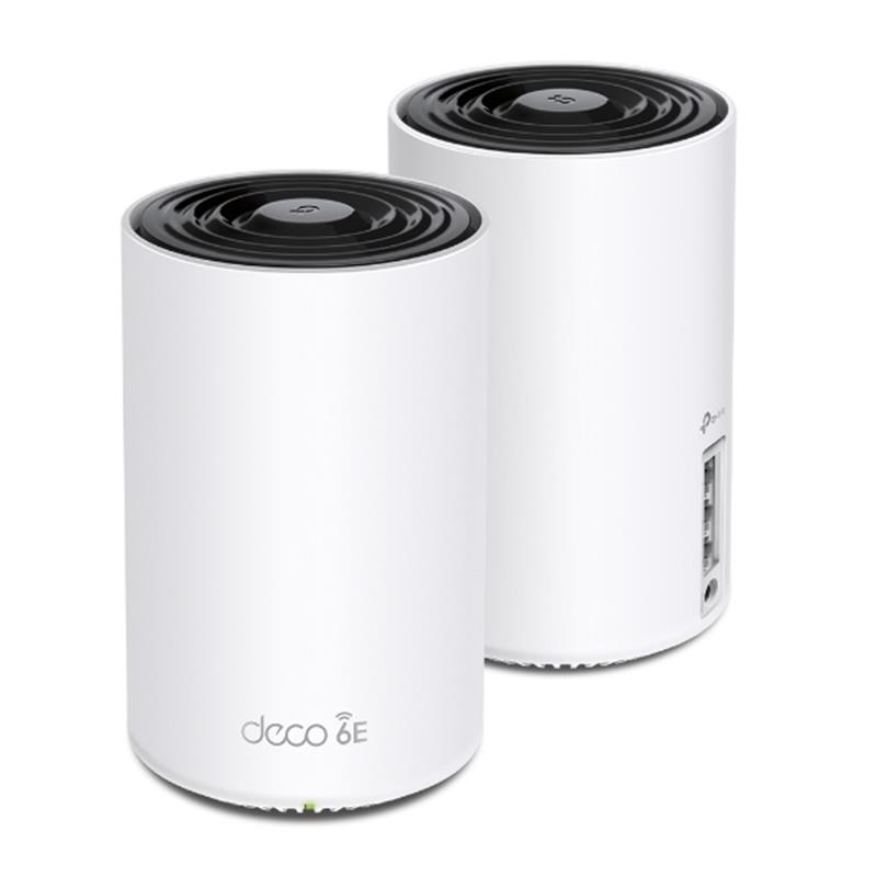 TP-Link Deco XE75 (2-pack) Tri-band (2,4 GHz / 5 GHz / 6 GHz) Wi-Fi 6E (802.11ax) Wit 3 Intern
