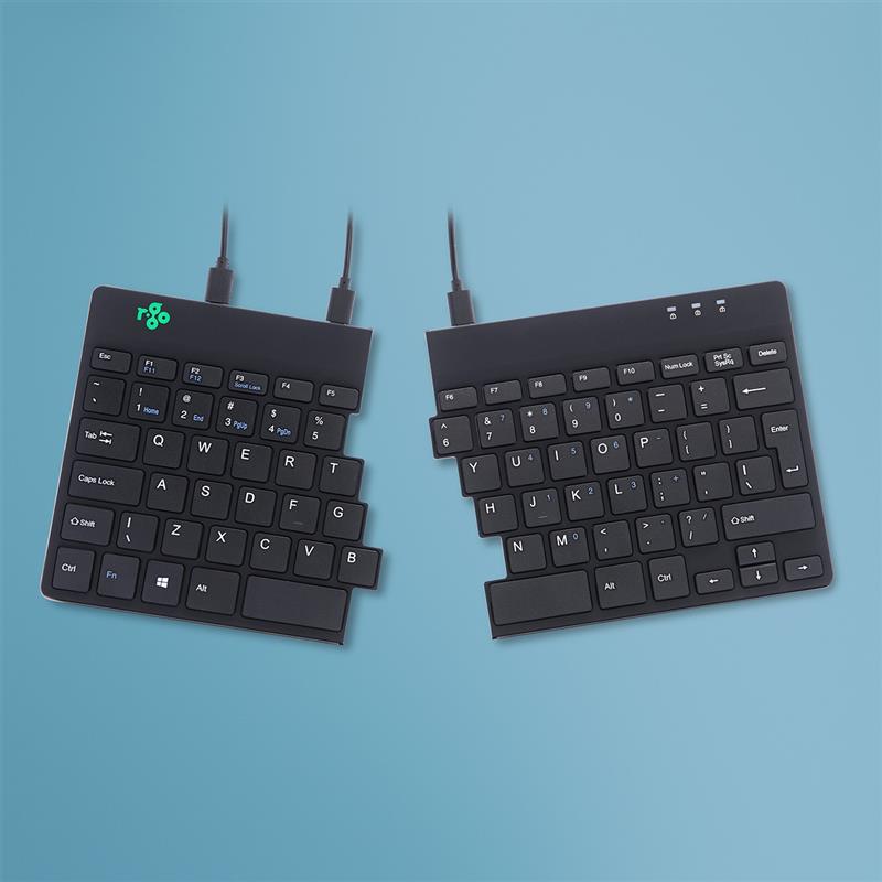 R-Go Tools Split R-Go Break ergonomisch toetsenbord, QWERTY (US), bedraad, zwart