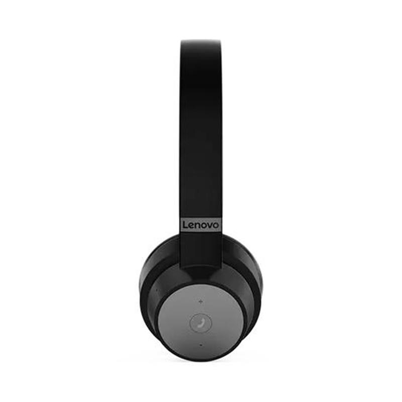 Lenovo Go Wireless ANC Headset Bedraad en draadloos Hoofdband Kantoor/callcenter USB Type-C Bluetooth Zwart