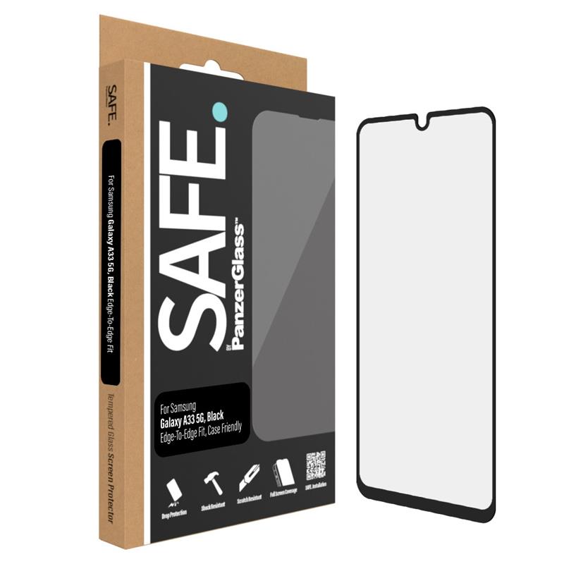 PanzerGlass SAFE Samsung Galaxy A33 5G Case Friendly - Black (SAFE95101) Doorzichtige schermbeschermer 1 stuk(s)