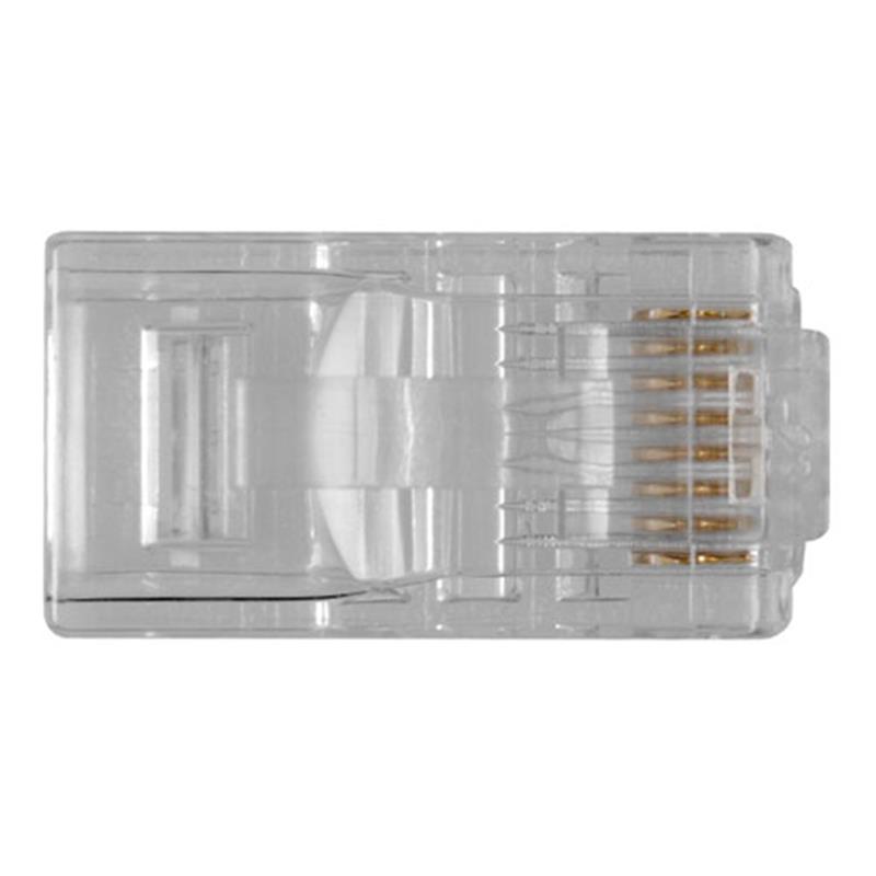 ACT RJ45 (8P/8C) modulaire connector voor ronde kabel met soepele aders