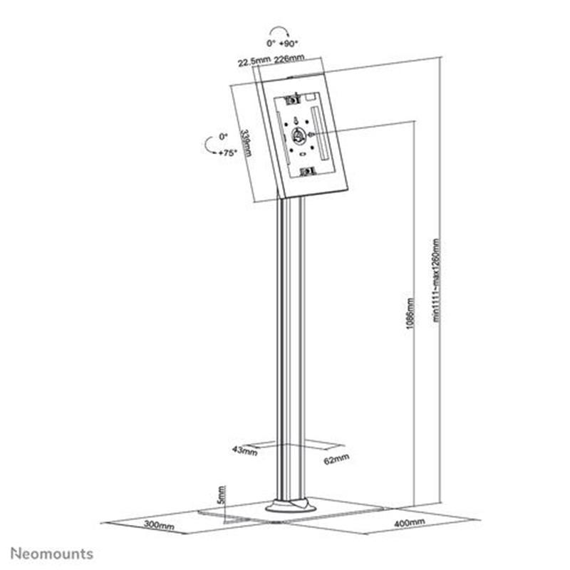 Neomounts tablet vloersteun