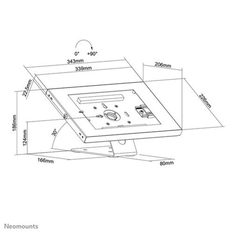 Neomounts tafelblad/wand tablethouder