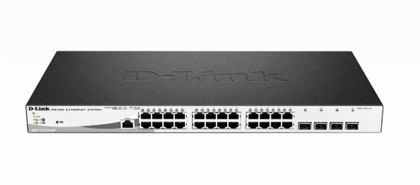 D-Link DGS-1210-28MP/E netwerk-switch Managed L2 Gigabit Ethernet (10/100/1000) Power over Ethernet (PoE) 1U Zwart, Grijs