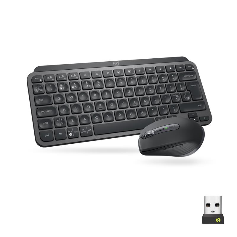 Logitech MX Keys Mini Combo for Business toetsenbord Inclusief muis RF-draadloos + Bluetooth QWERTY US International Grafiet
