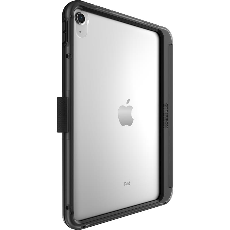 OtterBox Symmetry Folio-hoes voor iPad 10th gen, schokbestendig, valbestendig, dunne beschermende folio-hoes, getest volgens militaire standaard, Zwar