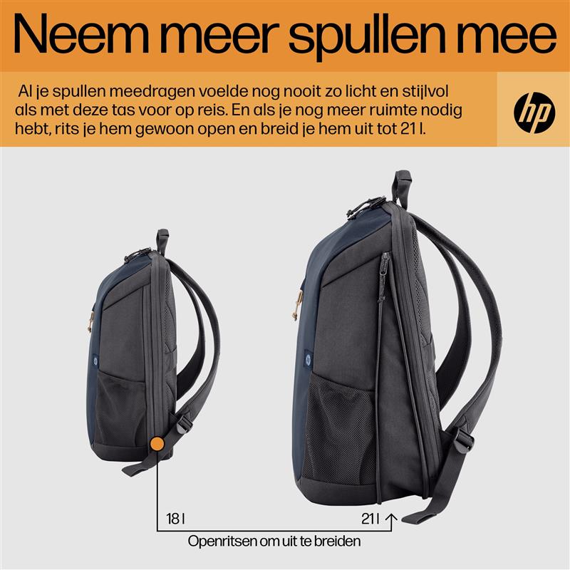 HP Travel 18L 15 6IN IGR Laptop Backpack