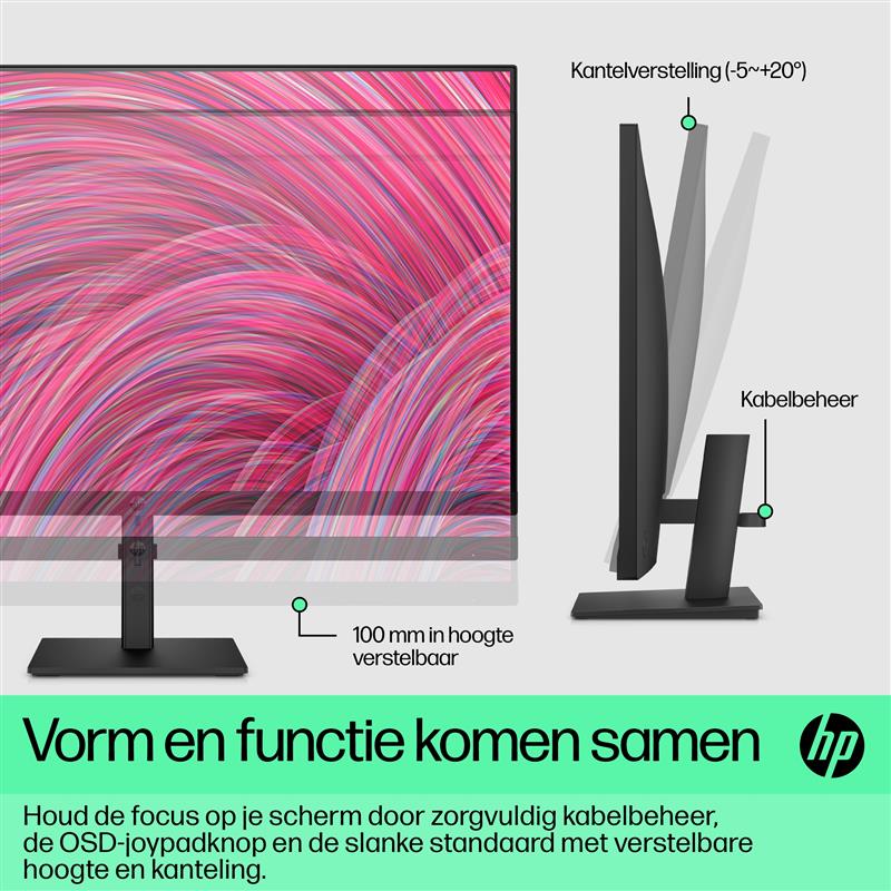 HP P32u G5 80 cm (31.5"") 2560 x 1440 Pixels Quad HD Zwart