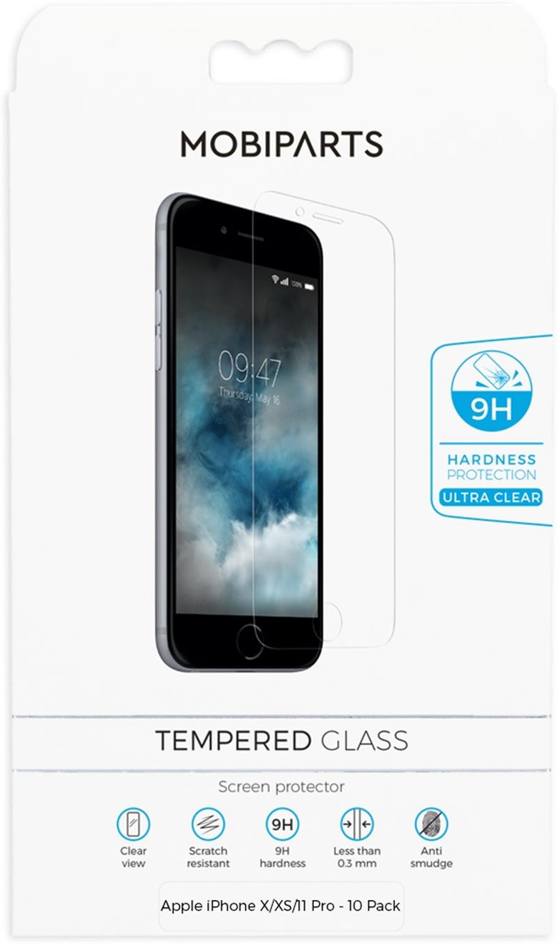 Mobiparts Regular Tempered Glass Apple iPhone X/XS/11 Pro - 10 Pack