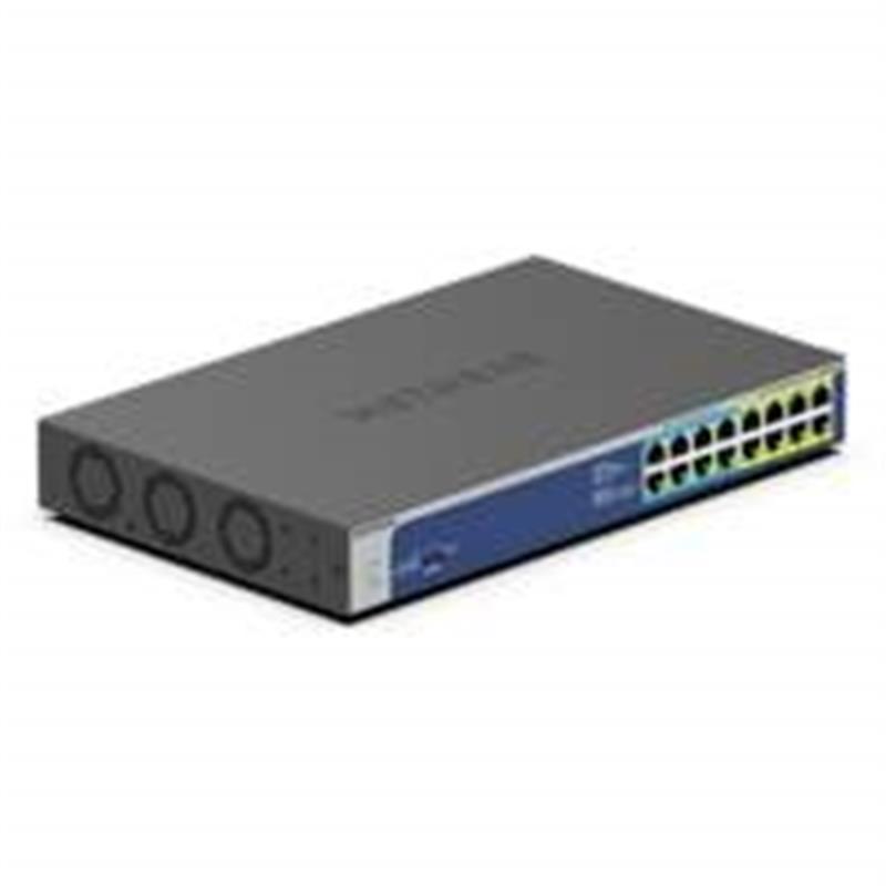 Netgear GS516UP Unmanaged Gigabit Ethernet (10/100/1000) Grijs Power over Ethernet (PoE)