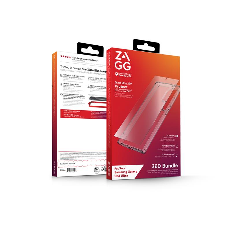 InvisibleShield Glass Elite 360 Bundle mobiele telefoon behuizingen 17,3 cm (6.8"") Hoes Transparant