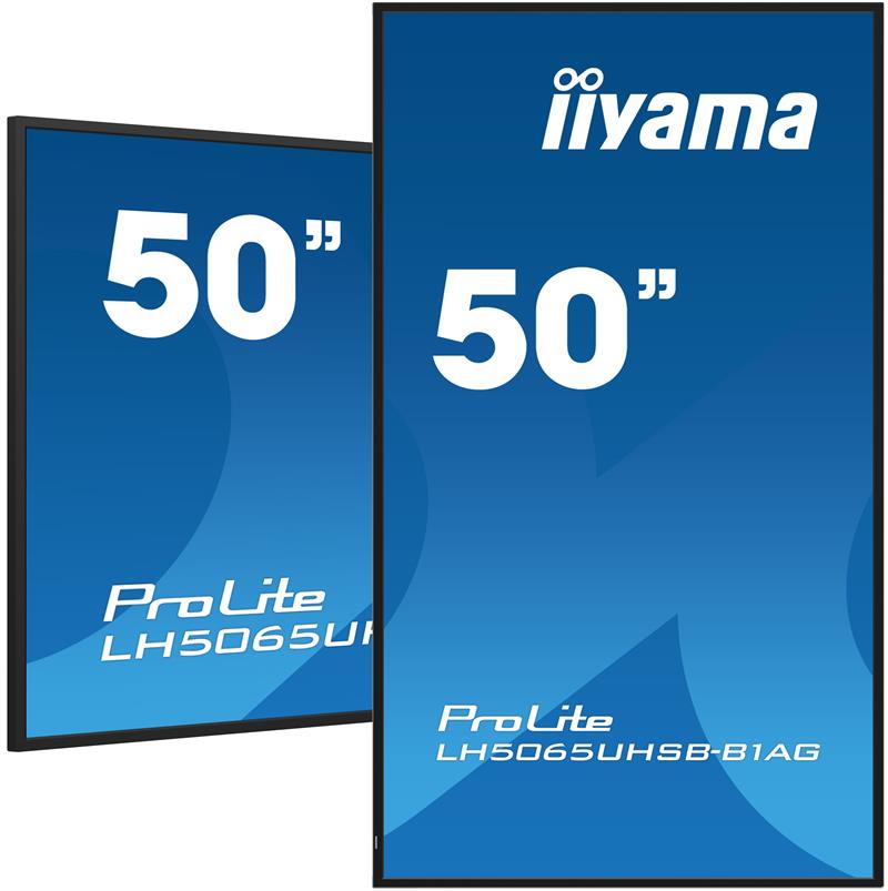 iiyama ProLite Digitale signage flatscreen 125,7 cm (49.5"") LCD Wifi 500 cd/m² 4K Ultra HD Zwart Type processor Android 11 24/7