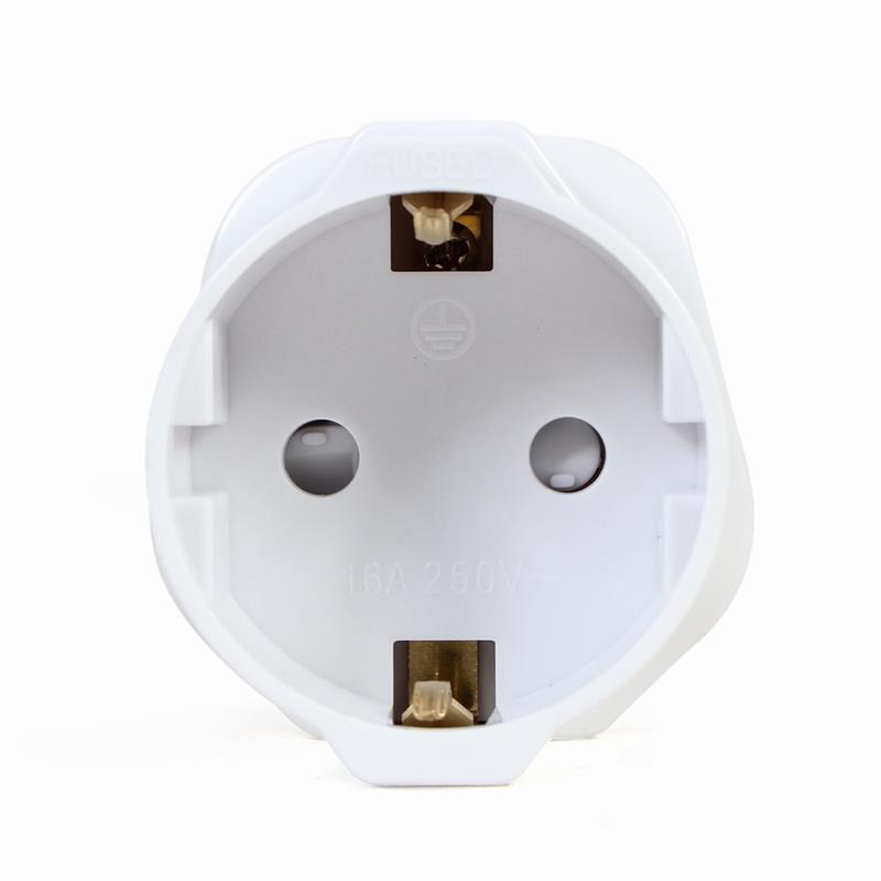 AC power adapter EU Schuko socket to UK plug 13 A