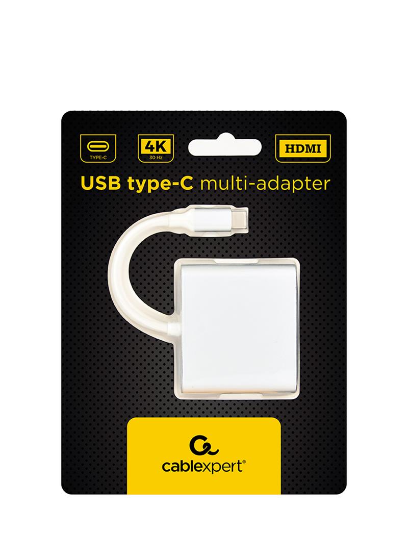 USB-C multi-adapter zilver