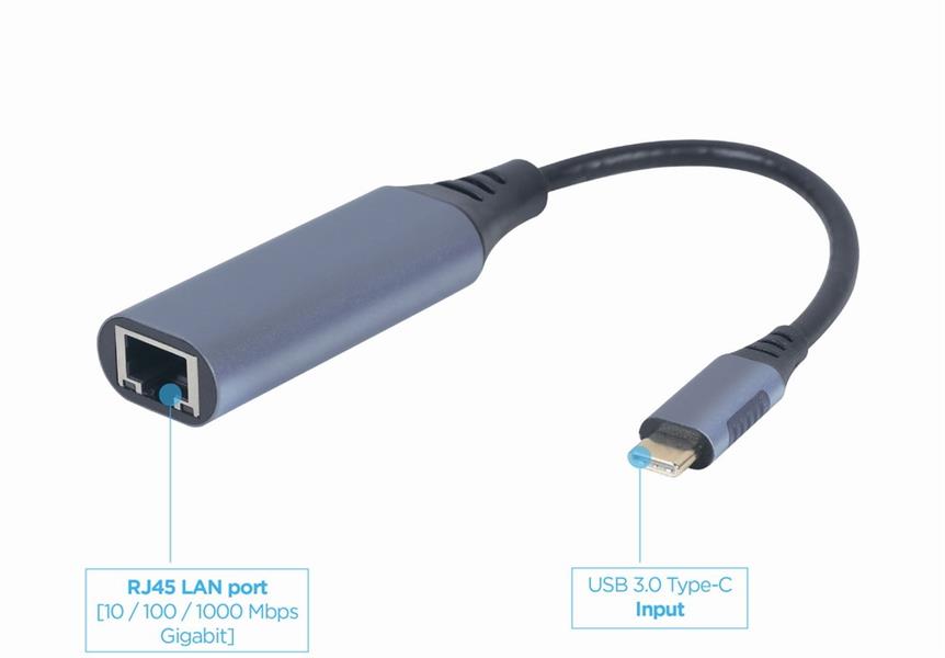 USB-C Gigabit netwerk adapter kabel 0 15 meter