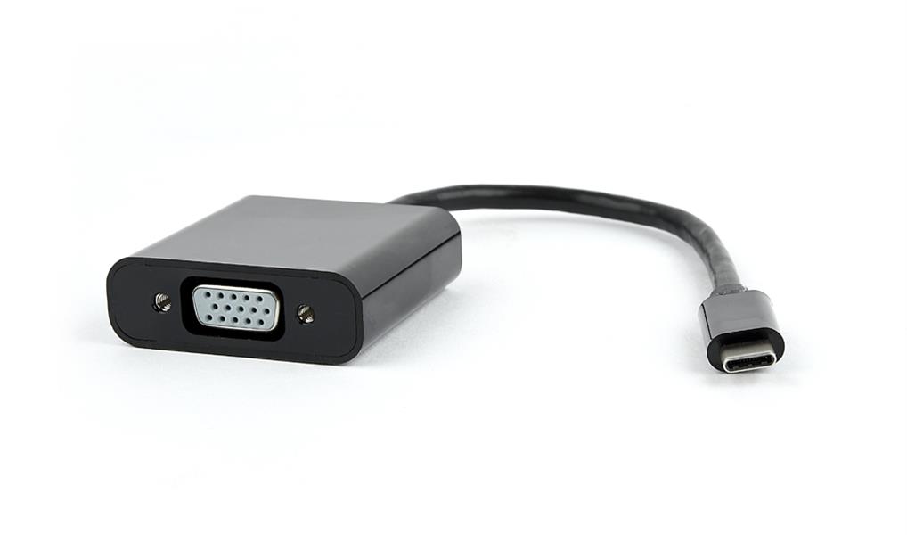 USB-C naar VGA adapter zwart Blister verpakking