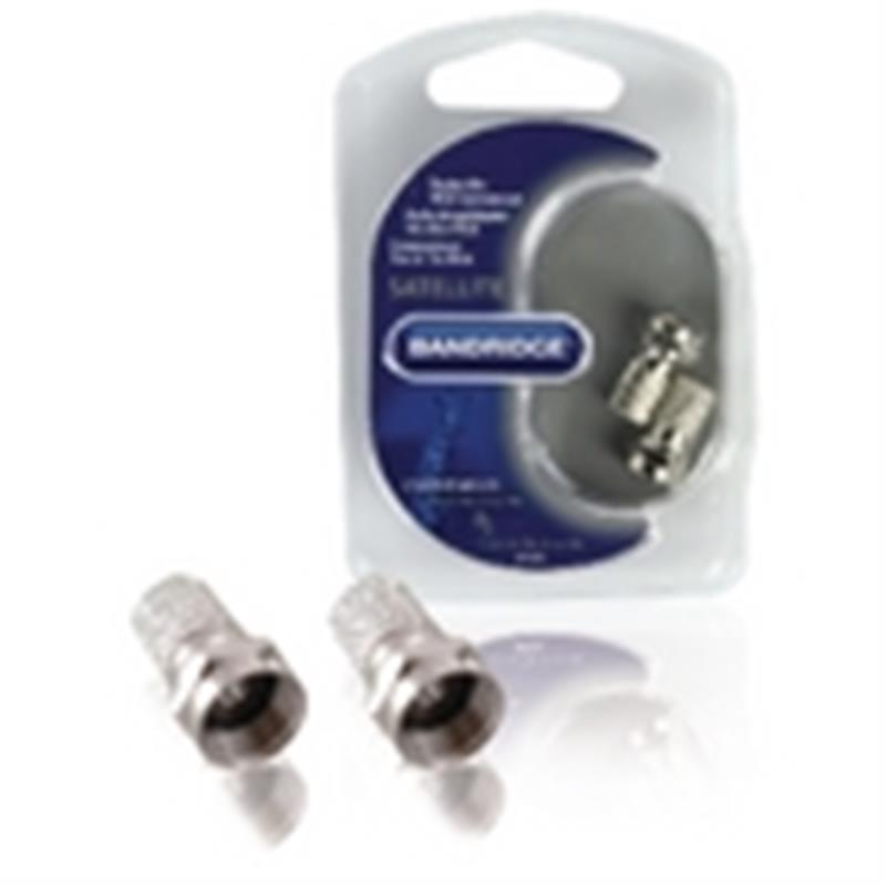 F-Connector 5.5 mm Male Zilver