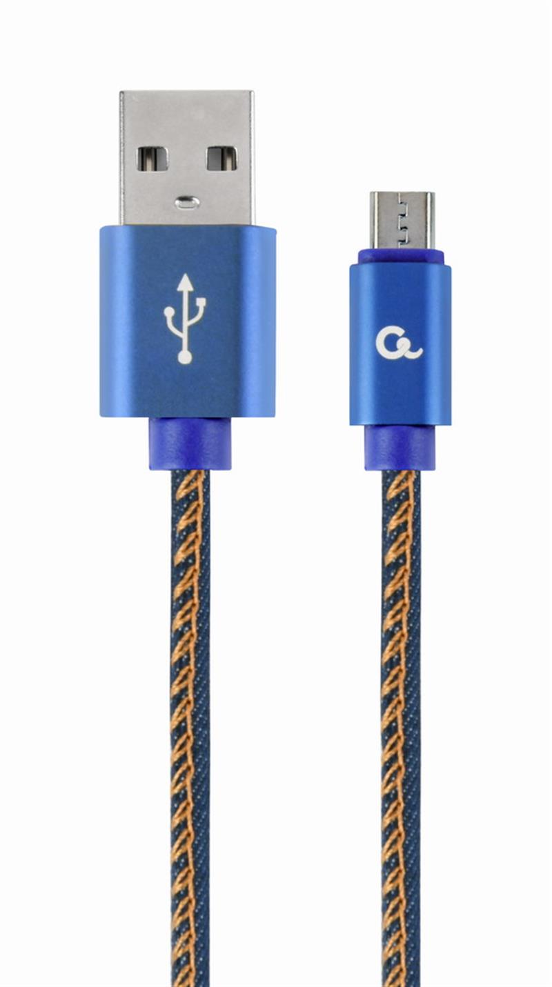 Micro-USB kabel Denim Blue Jeans 1 meter
