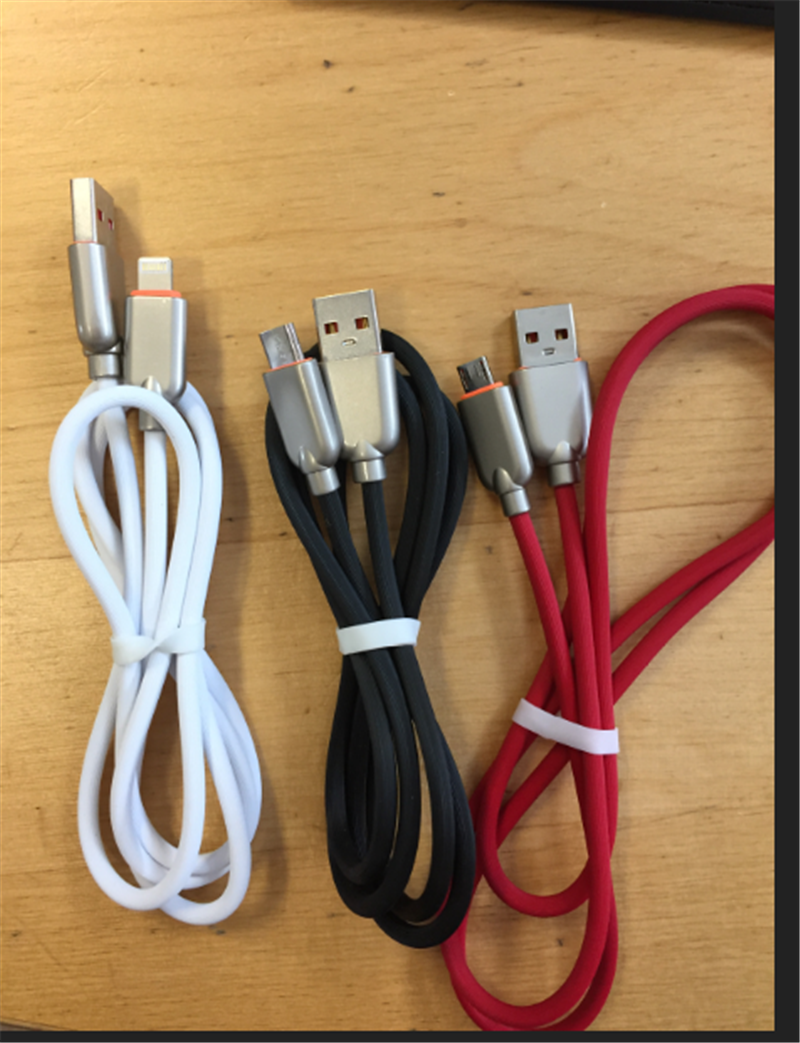 Premium USB Type-C laad- datakabel rubber 1 m wit