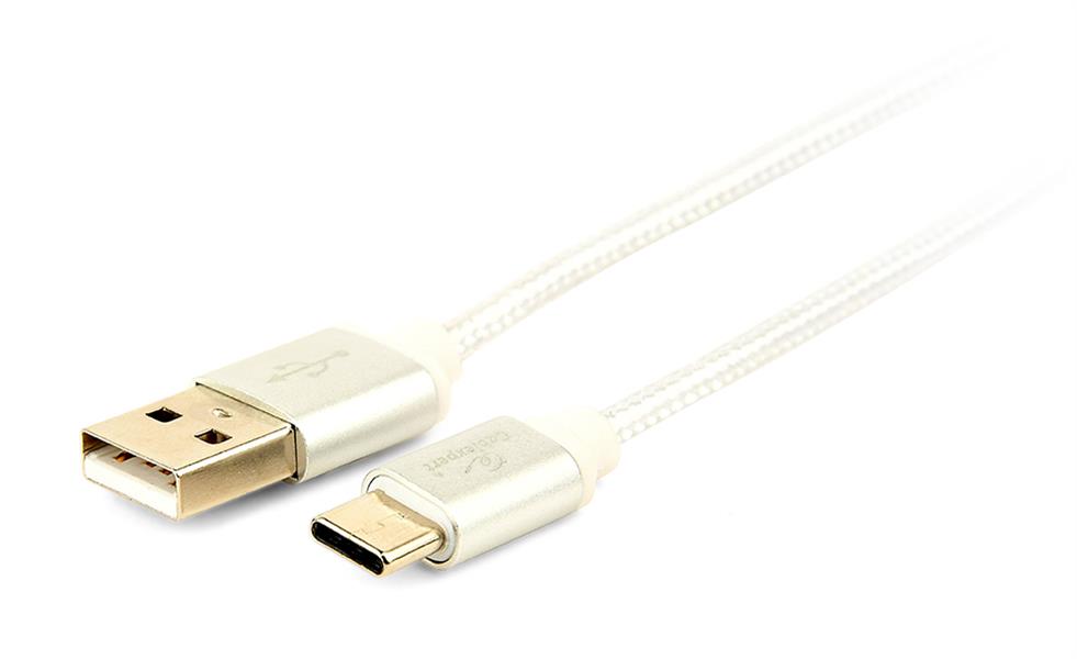 USB-C kabel zilver 1 8 meter