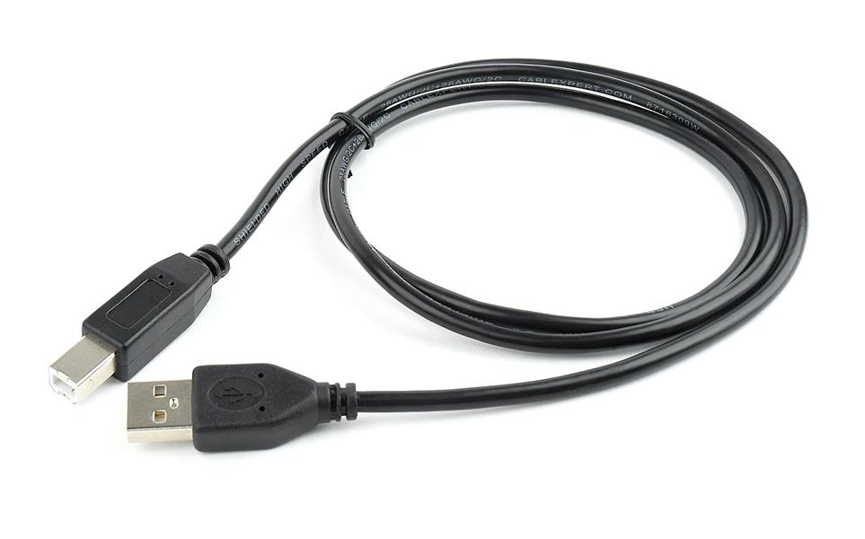 USB-kabel A-B 1 meter zwart