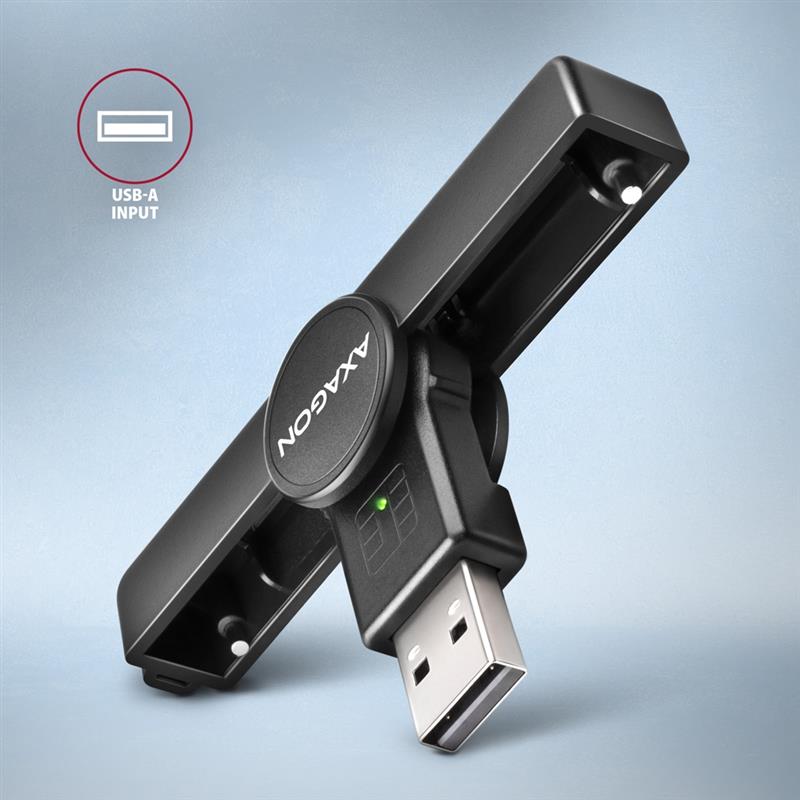 AXAGON USB-A Smart card ID card PocketReader