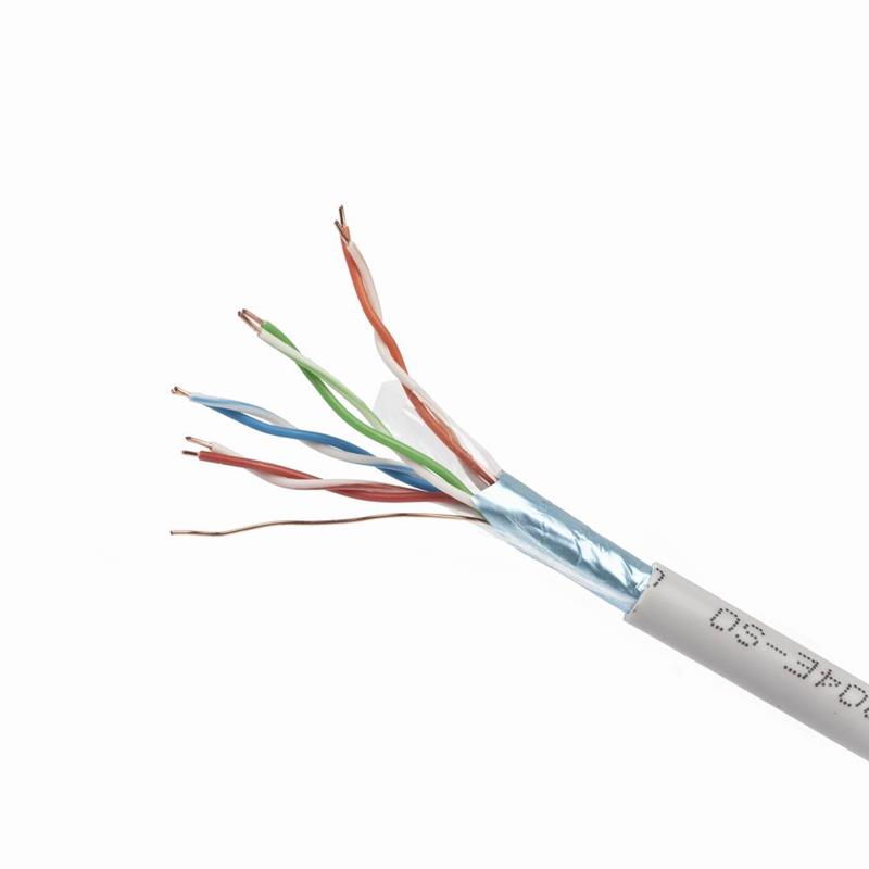 Gembird FTP CAT 5E kabel 305 meter op rol AWG24 Solid Copper Foil Shielded Grey *LAN