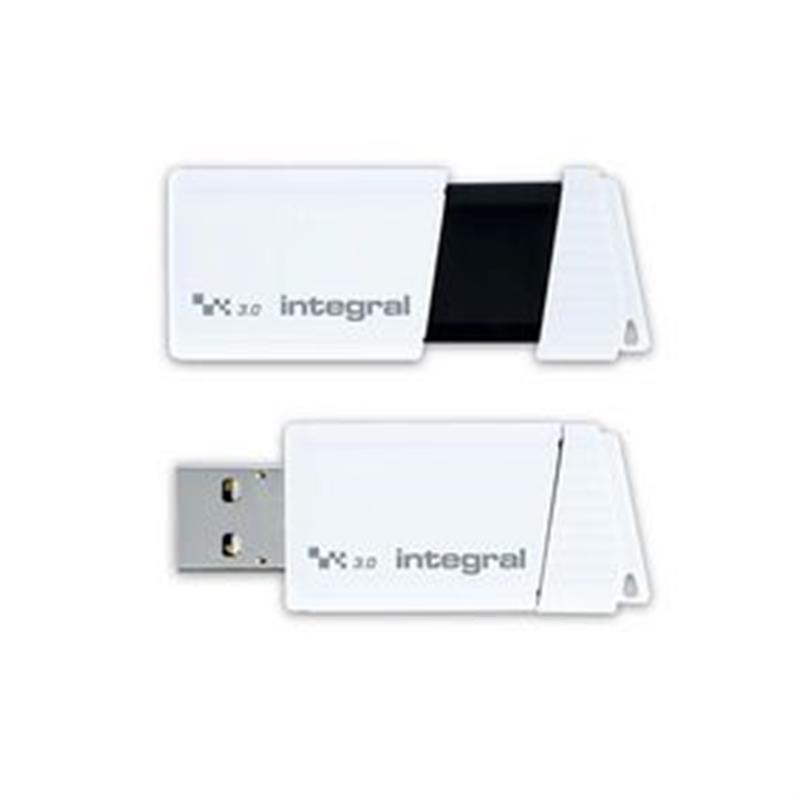 Integral 512GB USB3.0 DRIVE TURBO WHITE UP TO R-400 W-300 MBS USB flash drive USB Type-A 3.2 Gen 1 (3.1 Gen 1) Wit