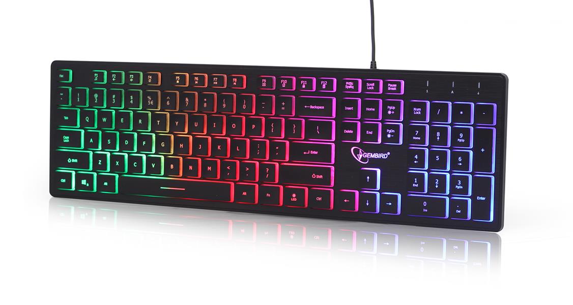 Multimedia toetsenbord Rainbow met BackLight