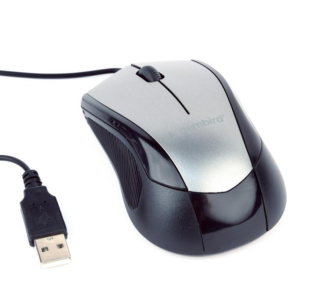 Optische muis USB zwart antraciet