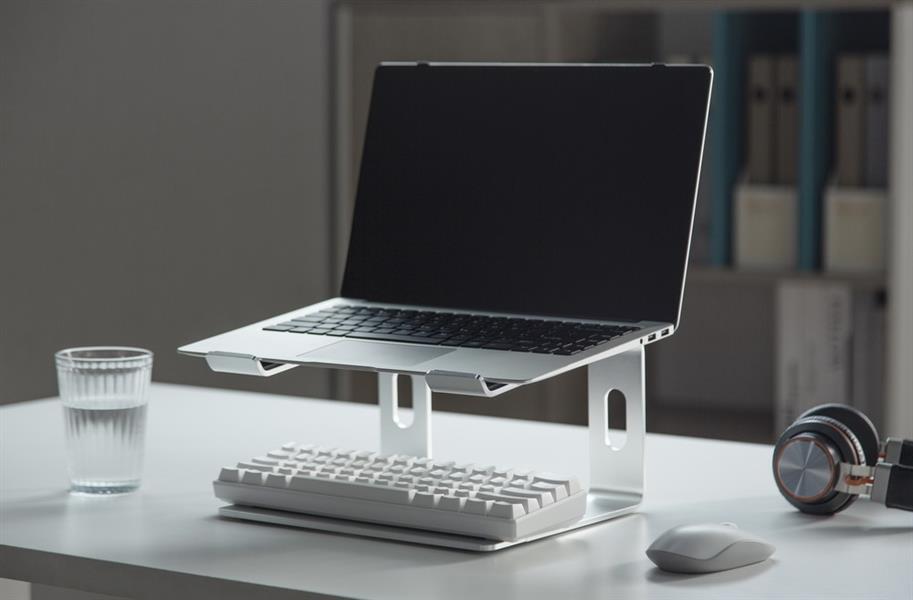 Laptopstandaard zilver